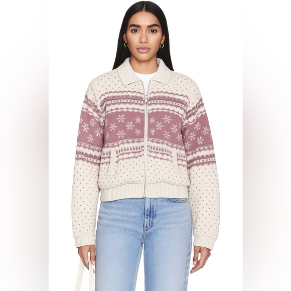 R.O.C. Jackets & Blazers - R.O.C. Vintage Fair Isle Reversible Sweater Jacket M